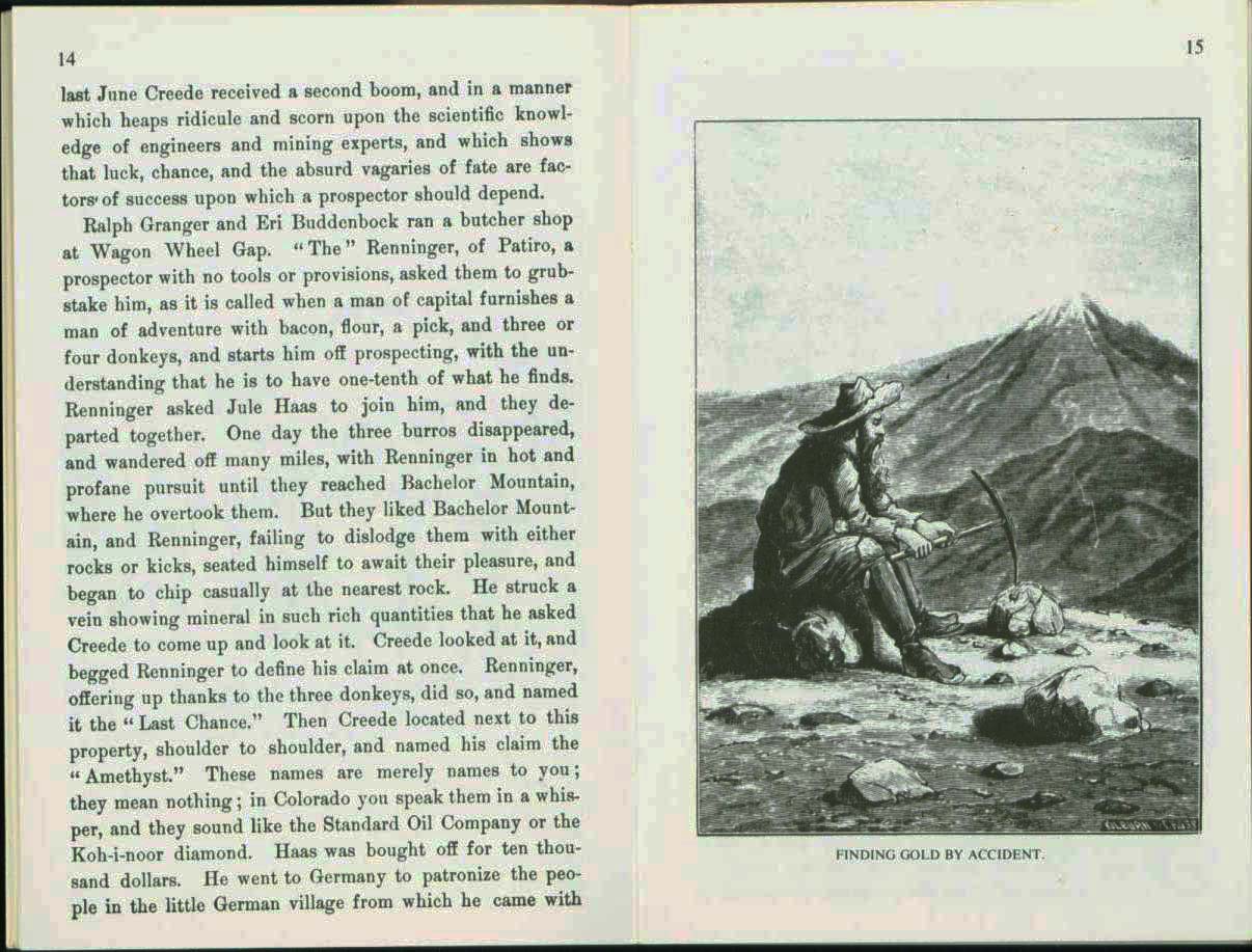 AT A NEW MINING CAMP: Creede of Colorado, 1892. vist0018d
